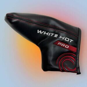ODYSSEY WHITE HOT PRO Blade Style Putter Headcover Golf Head Cover Black Red